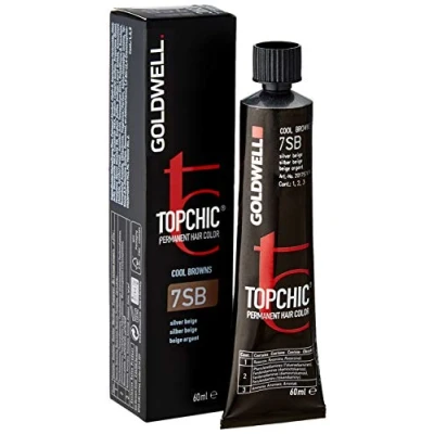Abbildung von Goldwell Topchic Haarfarbe silber beige 7SB, 1er Pack (1 x 60 ml)