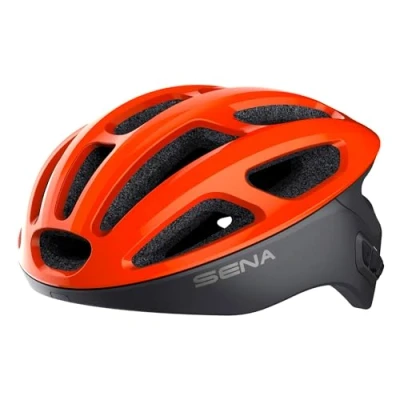 Abbildung von Sena R1 der Smarte Fahrradhelm (Electric Tangerine, S)