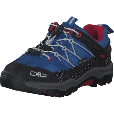 Abbildung von CMP KIDS Rigel LOW SHOE WP Unisex Hikingschuh für Kinder, Größe: 35, Cobalto/stone/fire Leder und textil