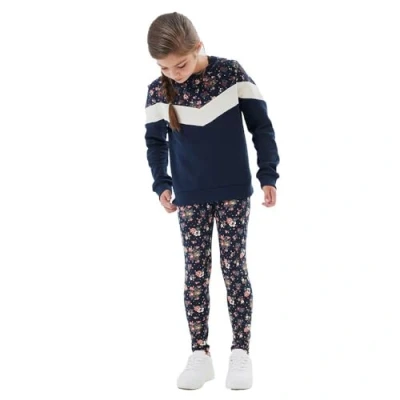 Abbildung von NAME IT Mädchen Nkfvivian Aop Legging Noos, Dark Sapphire/Aop:flowers, 116