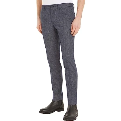 Abbildung von Tommy Hilfiger Herren Chino Denton Printed Structure MW0MW33938 Gewebte Hosen, Blau (Desert Sky), 28W / 34L