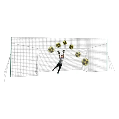 Abbildung von Open Goaaal Fußballtor &amp; Abprallnetz Fußballtore für Garten Fußball Sportnetz die Hinterhof Alles in einem Trainingsgerät (Groß)