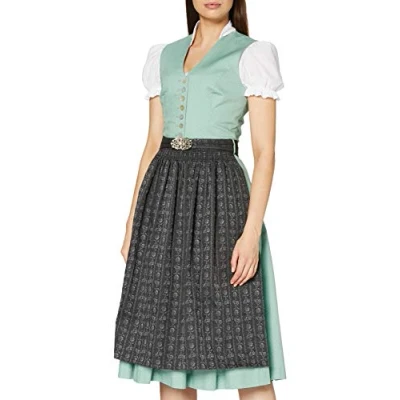 Abbildung von Stockerpoint Sc 300 Damen Midi Dirndlschürze, anthrazit, 34 38