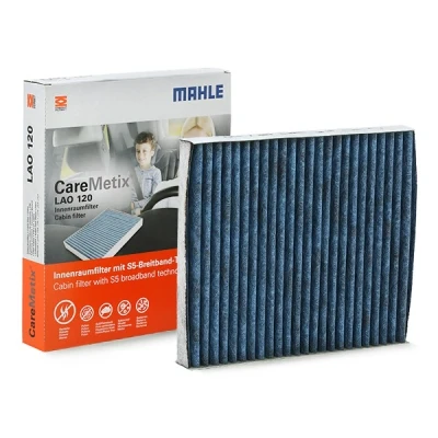 Abbildung von MAHLE ORIGINAL LAO 120 Innenraumfilter Aktivkohlefilter, mit antiallergischer Wirkung, antibakterieller Wirkung 250,0 216 32,0 CareMetix