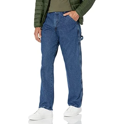 Abbildung von Wrangler Authentics Klassische Tischler Jeans für Herren, Retro, Stein, 34W / 30L