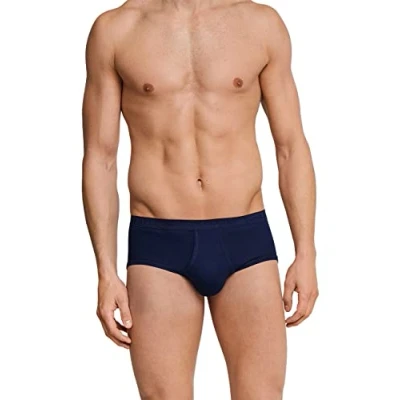 Abbildung von Schiesser Herren Sportslip Mit Eingriff Original Feinripp Slip, Navy_005128, M EU