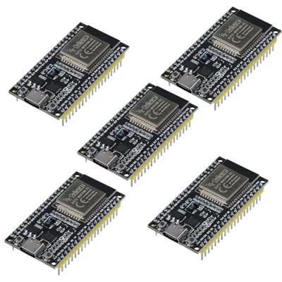 Abbildung von AZDelivery 5 x ESP32 NodeMCU Module WLAN WiFi Dev Kit C Development Board mit CP2102 und USB Anschluss ESP 32 wroom kompatibel Arduino inklusive E Book!