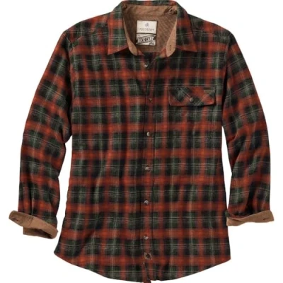 Abbildung von Legendary Whitetails Herren Buck Camp Flanell Langarm Plaid Button Down Freizeithemd Cordbündchen, Americana Plaid, 5X Groß