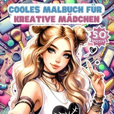Abbildung von Cooles Malbuch für kreative Mädchen: Das perfekte Geschenk Power Girls ab 10 Jahren Mädchen