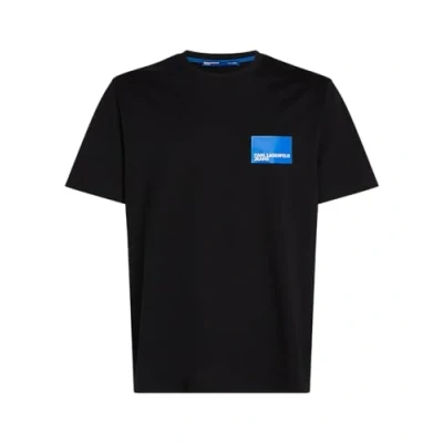 Abbildung von Karl Lagerfeld Jeans Regular Short Sleeve LOGO Tshirt print, Herren, Größe: Small, Black