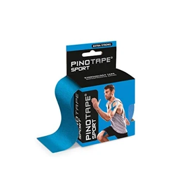 Abbildung von PINOFIT Pinotape Sport kinesiologisches Tape cm x m hautfreundlich, Blau, 5 meter