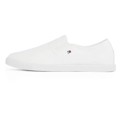 Abbildung von Tommy Hilfiger Slipper, Damen, Größe: 36, White Textil