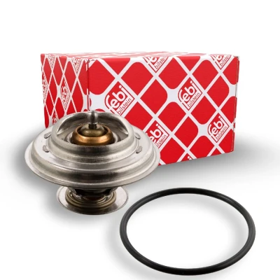 Abbildung von FEBI BILSTEIN 10266 Kühlwasserthermostat 80 mit Dichtring MERCEDES BENZ: W123 Saloon, T1 Platform/Chassis, G Class Off Road
