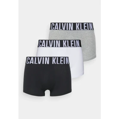 Abbildung von Calvin Klein Underwear Intense Power Trunk 3 PACK Panties, Herren, Größe: Large, Black/grey heather/white