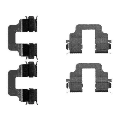 Abbildung von HELLA 8DZ 355 203 291 Zubehörsatz, Scheibenbremsbelag FORD: Galaxy Mk2 MPV, KUGA 1, S Max Mk1