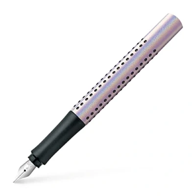 Abbildung von FABER CASTELL 140845 Füller Grip Edition Glam, Federbreite F, pearl, 1 Stück