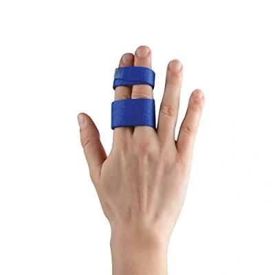 Abbildung von Thuasne Fingerbandagen Sportliche Erholung nach Verstauchung, Luxation, Fraktur 2 unabhängige, flexible und elastische Bänder Medizinprodukt CE TU