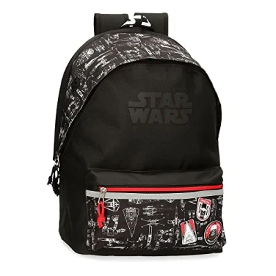 Abbildung von Star Wars Space Mission Rucksack für Laptop, Doppelfach, 15,6 Zoll, Schwarz, 31 x 44 17,5 cm, Polyester, 23,87 l