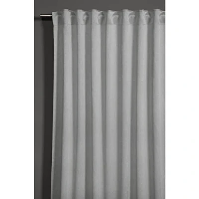 Abbildung von GARDINIA Vorhang mit verdeckten Schlaufen und Gardinenband, Blickdicht, Verdunkelnd, Blackout, Gardine, Silbergrau, 130 x 245 cm