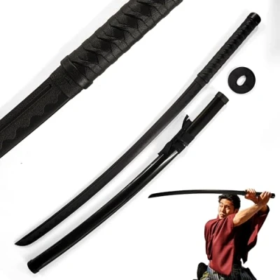 Abbildung von Bokken mit Scheide, Shinai, Katana Wakizashi Tanto, Kendo Schwert Waffenzubehör aus Polypropylen, Schwertkampf Training, Samurai Schwert, Rollenspiel Cosplay Iaido