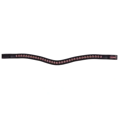 Abbildung von Premiere Stirnband Lyskamm Schwarz/Rosa Warmblut