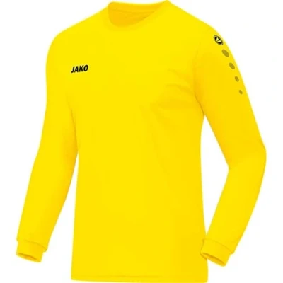 Abbildung von JAKO Team Trikot Langarm Kids Weiß gelb, 140 Kinder