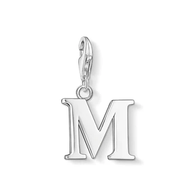 Abbildung von Thomas Sabo Damen Charm Anhänger M Buchstabe Club 925 Sterling Silber 0187 001 12