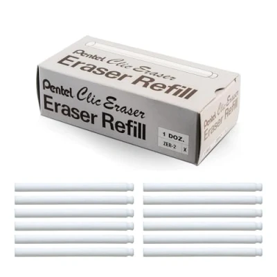 Abbildung von Pentel Radiergummi für Radierstift 12x2 Stück