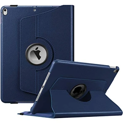 Abbildung von Fintie Hülle für iPad Air 10.5&quot; 2019 (3. Generation) / Pro 2017, 360 Grad verstellbare Schutzhülle mit eingebautem Pencil Halter, Auto Schlaf/Wach Funktion, Marineblau