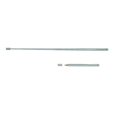 Abbildung von MAUL Kugelschreiber Teleskop aus Metall Stift mit 13 cm Länge, ausziebar bis 62,5 Ideal als Präsentationszubehör in Büro und Besprechungen Silber