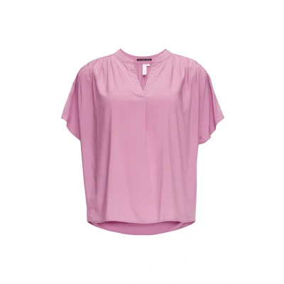 Abbildung von QS Damen 2146256 Blusenshirt Kurzarm, lila 4721, 34
