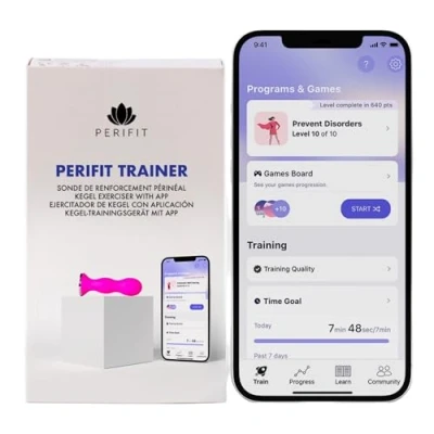 Abbildung von Perifit Kegel Übungsgerät mit App Beckenbodentrainer Stärkt die Beckenbodenmuskulatur, verbessert Blasenkontrolle und beschleunigt Erholung nach der Geburt