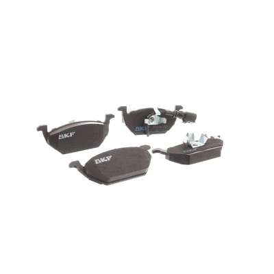 Abbildung von SKF VKBP 80004 E Bremsbelagsatz inkl. Verschleißwarnkontakt VOLKSWAGEN: Golf 4 Variant, 4, 5, SEAT: Leon II Hatchback, Ibiza Sportcoupe