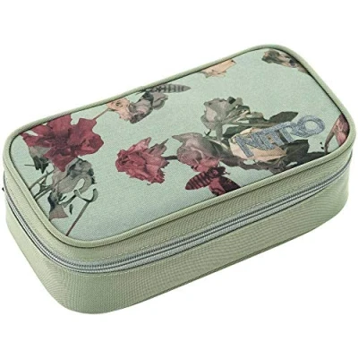 Abbildung von Nitro Pencil Case Xl Inkl. Geo Dreieick &amp; Stundenplan, Federmäppchen, Schlampermäppchen, Faulenzer Box, Federmappe, Stifte Etui, Dead Flower, UNIC