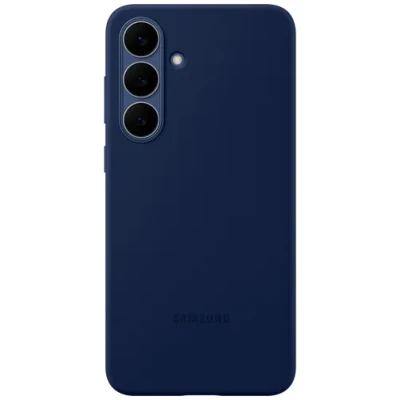 Abbildung von Samsung Galaxy S25 FE Hülle Silikon Original Soft Case/Backcover Handyhülle Dunkelblau