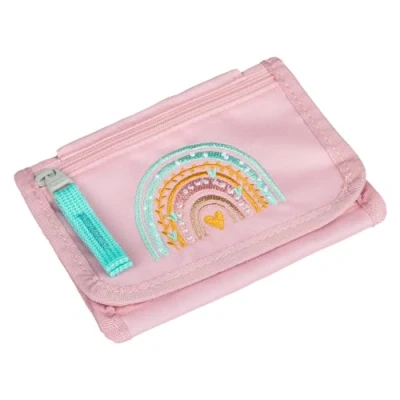 Abbildung von Baagl Regenbogen Geldbörse für Kinder, Größe: One Size, Rosa