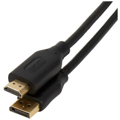 Abbildung von Amazon Basics DisplayPort auf HDMI, 1.8 m, 10 Stück, Schwarz