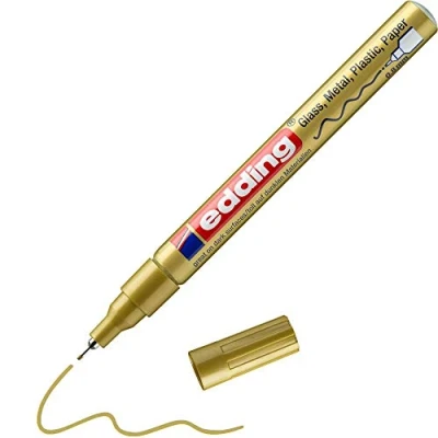 Abbildung von Glanzlack Marker creative 780, 0,8 mm, met.sort, Pck/3ST