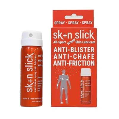 Abbildung von SKIN SLICK Multifunktionales Transparentes Wasserfestes Anti Scheuer Sport Hautspray Reduziert Reibung und Hautirritationen Ideal für Laufen, Tenis, Triathlon Neoprenanzüge (52 ml)
