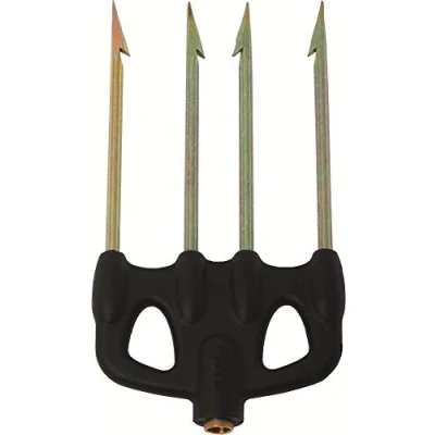 Abbildung von Cressi 1946 Erwachsene Mutliprong Nylon 4 Points Tempered Multiprong Prong, Schwarz, Uni