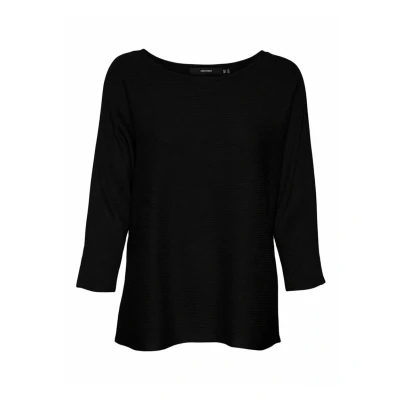 Abbildung von Vero Moda NORA 3/4 Boatneck NOOS Strickpullover, Damen, Größe: XS, Black