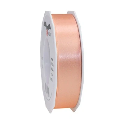 Abbildung von PRÄSENT C.E. Pattberg Satin apricot, 25 m Satinband zum Einpacken von Geschenken, mm Breite, Geschenkband Dekorieren &amp; Basteln, Dekoband, Anlass