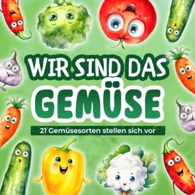 Abbildung von Gemüse Buch für Kinder: Wir sind das Gemüse: 21 Gemüsesorten stellen sich vor und erzählen interessante Fakten