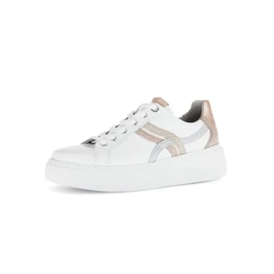 Abbildung von Gabor Comfort Sneaker low, Damen, Größe: 38, Weiss/gold/rame Schuhe