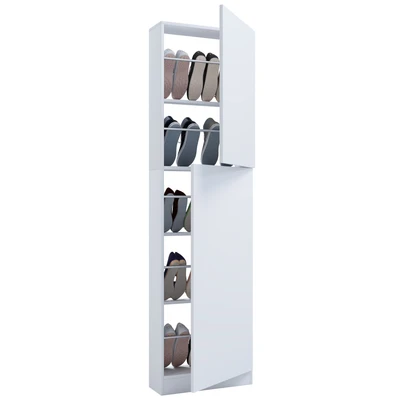 Abbildung von VCM Schuhschrank »VCM Holz Maße: H. 180 x B. 50 T. 17 cm 2 Drehtüren Fulisa XL« 1 Stk. tlg.