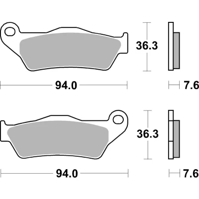 Abbildung von TRW Sinter Maxi Scooter MCB648SRM Bremsbelagsatz