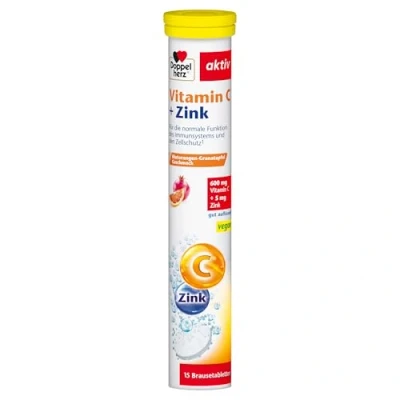 Abbildung von Doppelherz Vitamin C+zink Brausetabletten