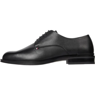 Abbildung von Tommy Hilfiger Herren Derby Schuhe Core aus Leder, Schwarz (Black), 42