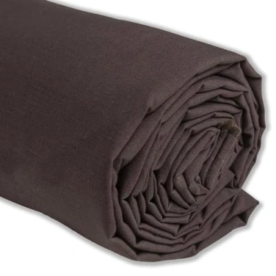 Abbildung von IPEA Baumwollstoff Popeline Braun 200 cm x 150 Made in Italy Meterware zum Nähen, Bekleidung, Futterstoffe, Wohnaccessoires, Patchwork, Stoff einfarbig Nähen