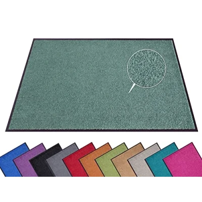 Abbildung von Hanse Home Fußmatte (S XXL) 60x180cm 12 Farben Fussmatte Outdoor Schmutzfangmatte Türmatte Waschbar &amp; Wetterfest rutschfest für Eingangsbereich Außenbereich Olivgrün